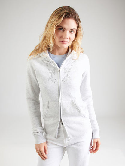 Feel Good Butterfly Graphic Zip-Up Hoodie